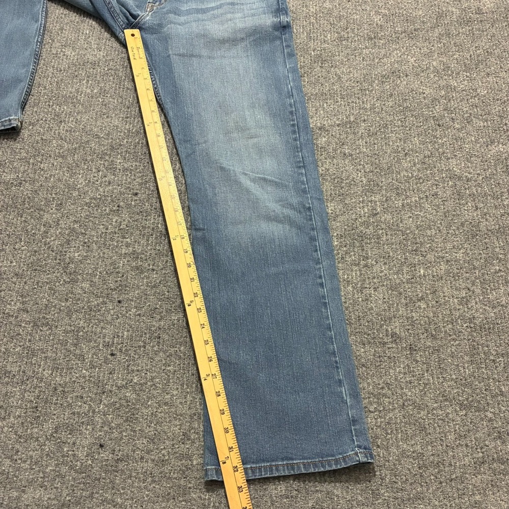 Wrangler Relaxed Boot Jeans Mens W35" L32.5" Blue Denim Casual Mid Rise - Picture 4 of 8